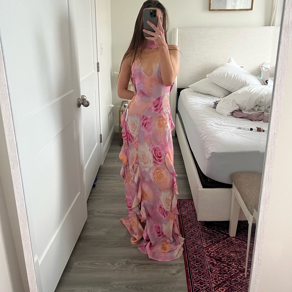 For love and lemons beate maxi dress pink